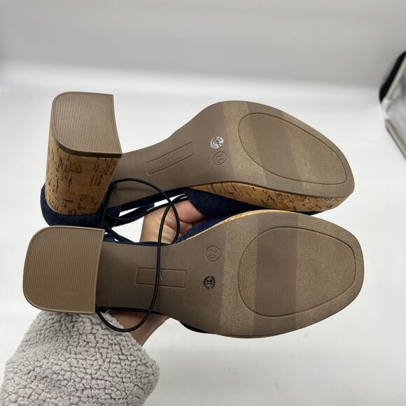 Worthington Womens Panama Block Heel Pumps Denim Size 7.5M - Picture 11 of 11